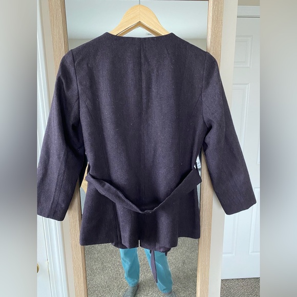 LOFT Ruffle Blazer Wool blend - Picture 2 of 5